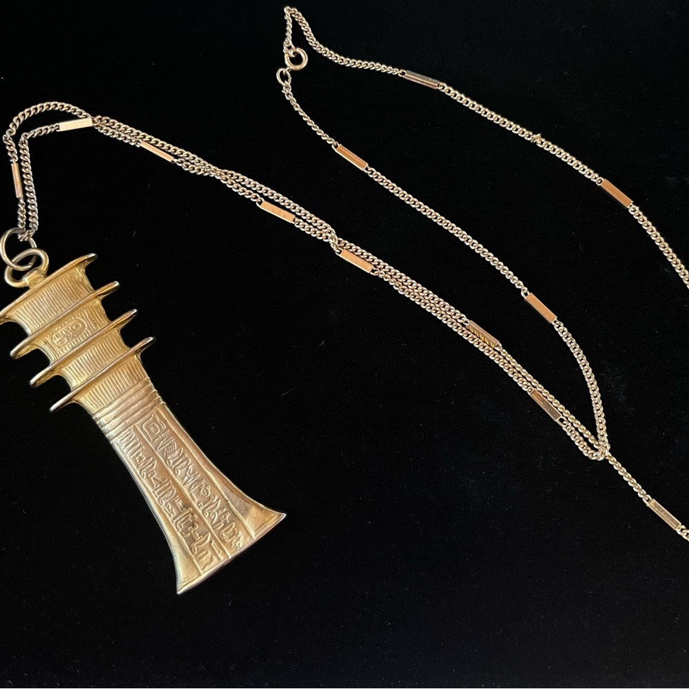 RARE ORIGINAL SET Metropolitan Museum Of Art Egyptian Revival Djed